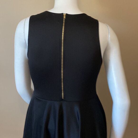 NWT Asymmetrical/Peplum Bodycon Midi Dress -Black - Picture 7 of 10
